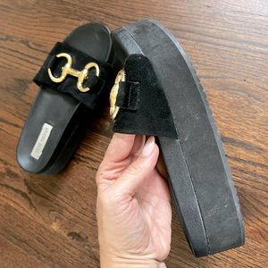 Comfy platform sandals